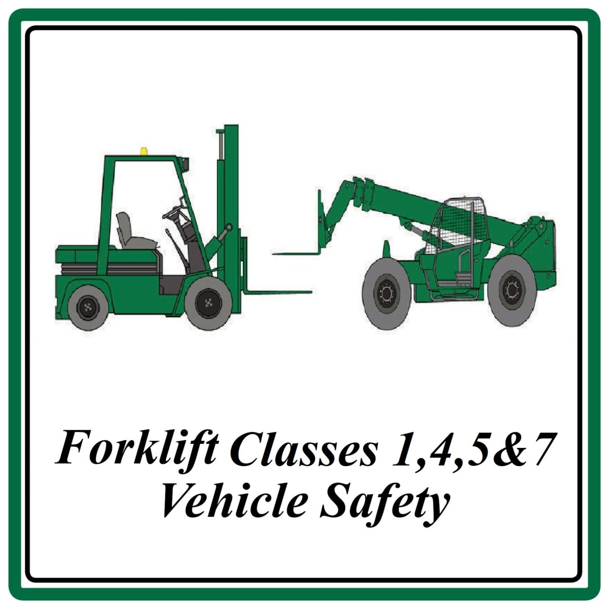 Forklift Classes 1, 4, 5 Safety Course Materials For Safety Trainers