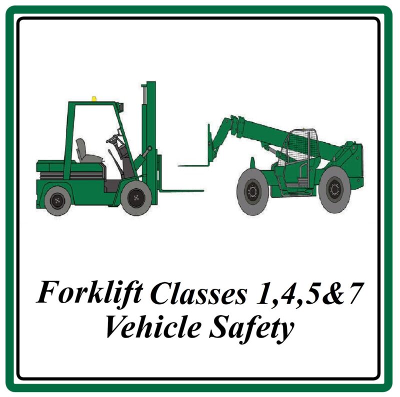 Forklift Classes 1, 4, 5 Safety Course Materials For Safety Trainers